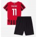 Maillot de foot AC Milan Christian Pulisic #11 Domicile vêtements enfant 2024-25 Manches Courtes (+ pantalon court)